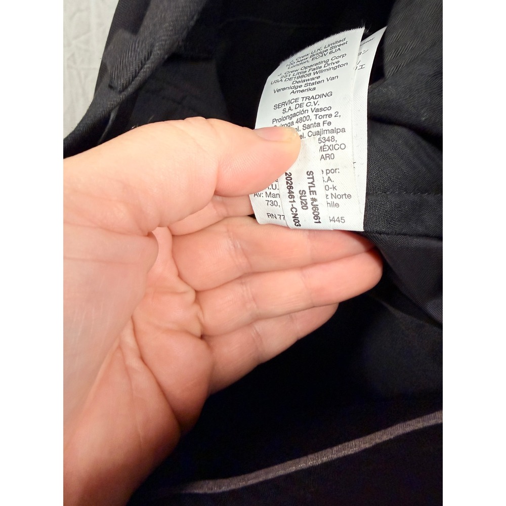 J.Crew NEW $250 Men's Ludlow Slim Stretch Black Italian Wool Trousers 28x32 - Picture 10 of 10